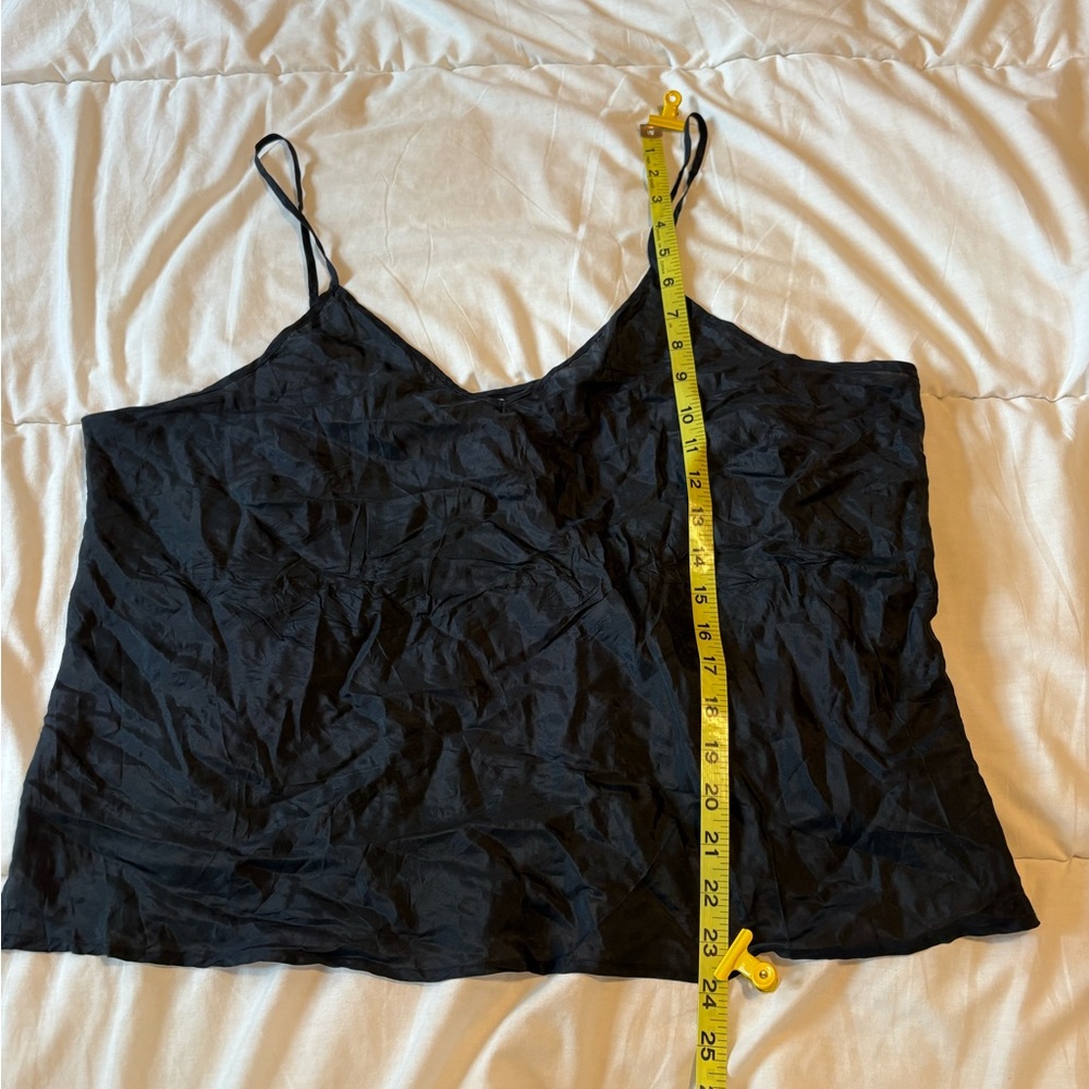 100% Silk Black Camisole